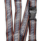 1 x SpiriuS ETHNIC WHITE BLACK breakaway Lanyard neck strap for id badge holder