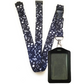 1 x SpiriuS Music Notes breakaway Lanyard neck strap + faux leather badges holder