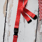 1 x SpiriuS Polka dot red breakaway Lanyard neck strap + unique id badge holder