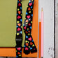 1 x SpiriuS Multi Hearts breakaway Lanyard neck strap + faux leather badges holder