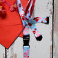 1 x SpiriuS Flowers in Blue breakaway Lanyard neck strap + Clear plasic badge