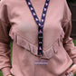 1 x SpiriuS Pink cancer in Black breakaway Lanyard neck strap + clear waterproof badge badge holder