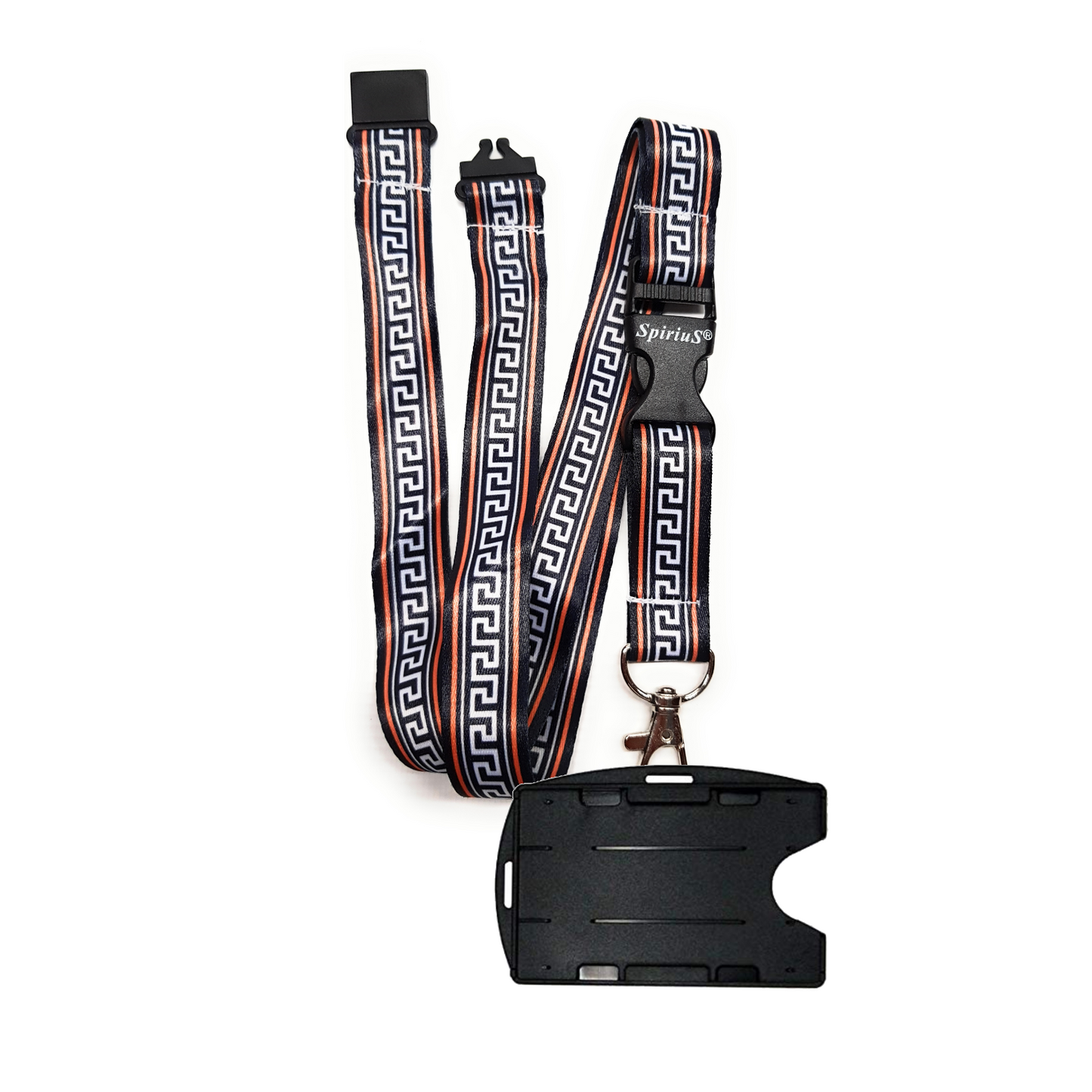 1 x SpiriuS Ancient breakaway Lanyard neck strap + Double side badge holder